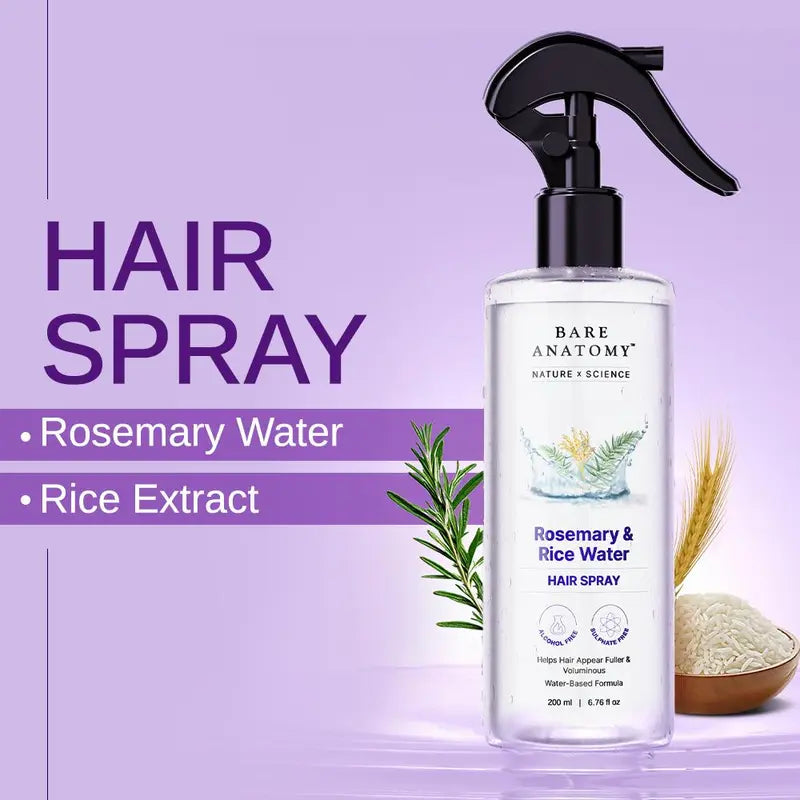 Natural Rosemary & Rice Hair Spray